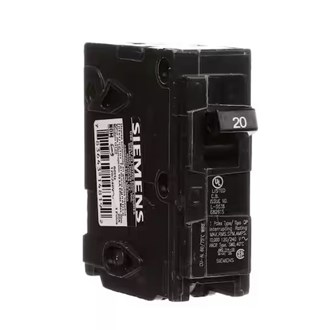 Siemens 20 Amp Single-Pole Type QP Circuit Breaker